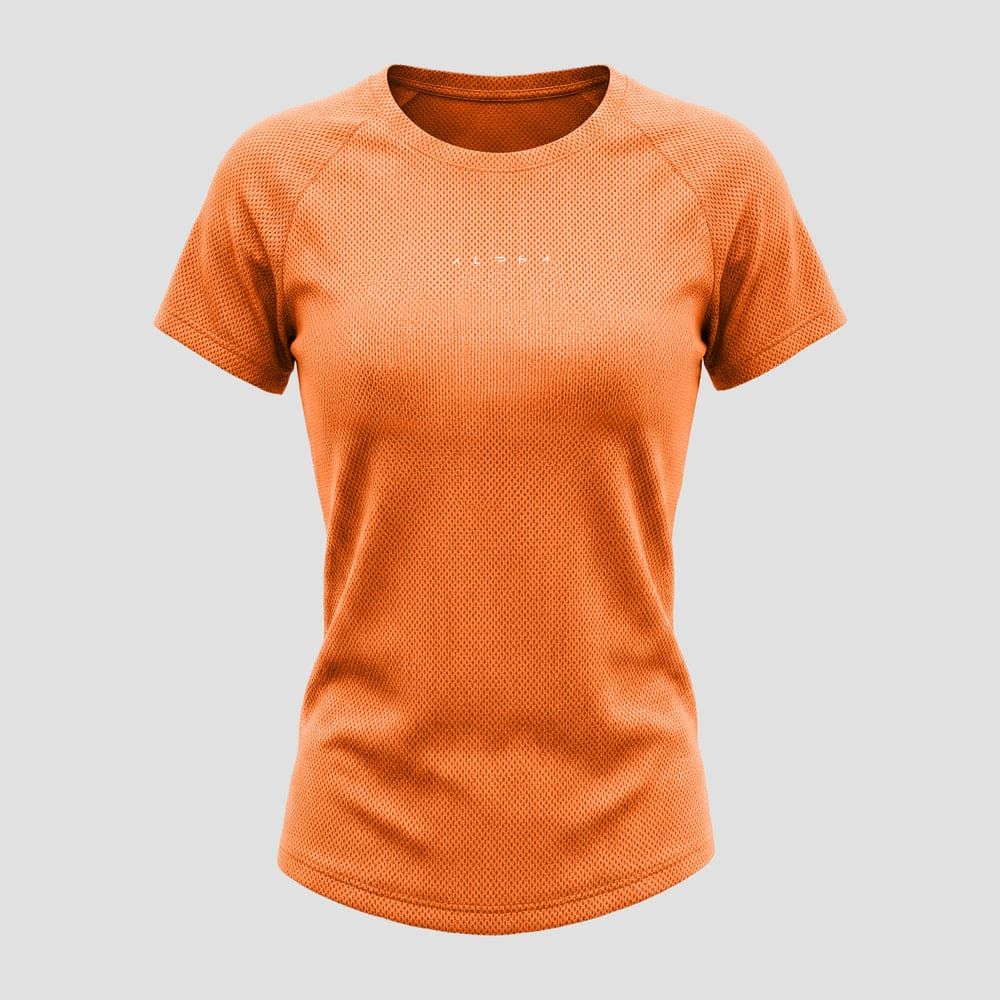 Camiseta Feminina Dry Fit New Horizon Laranja — imagem 5