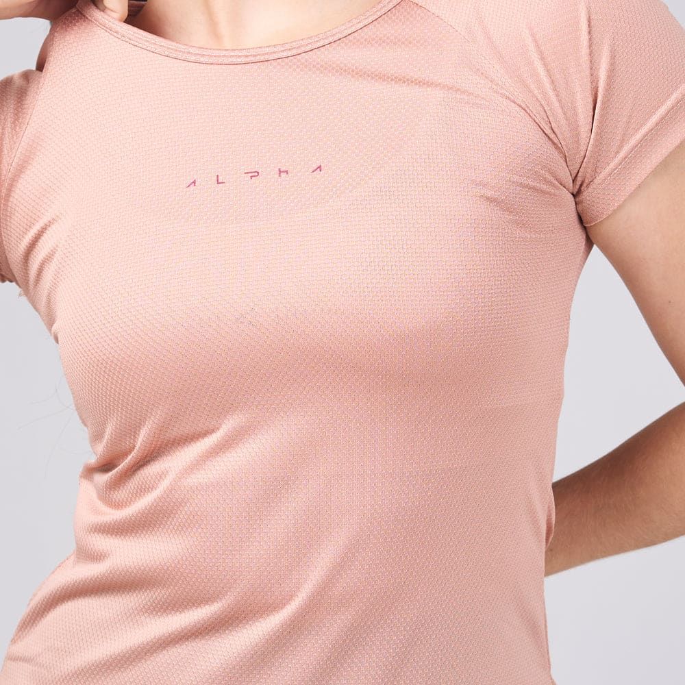 Camiseta Feminina Dry Fit New Horizon Marrom Cappuccino — imagem 4