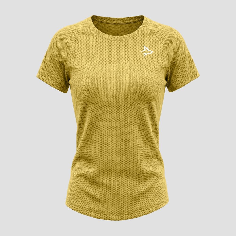 Camiseta Feminina Dry Fit New Lupus Amarelo Tropical — imagem 4
