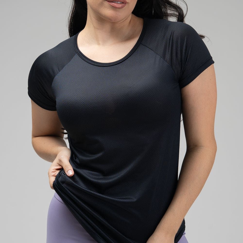 Camiseta Feminina Dry Fit New Lupus Back Preto — imagem 4