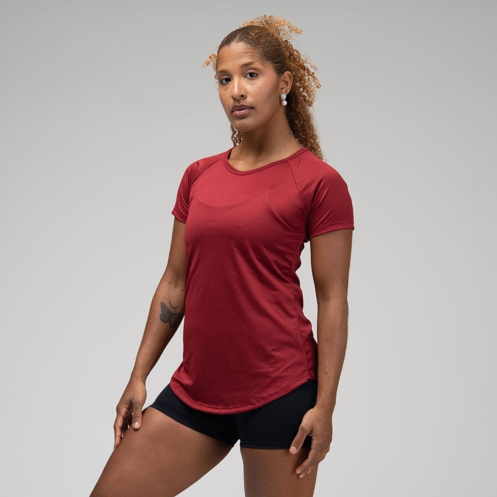 Camiseta Feminina Dry Fit New Lupus Back Vermelho Biking — imagem 3
