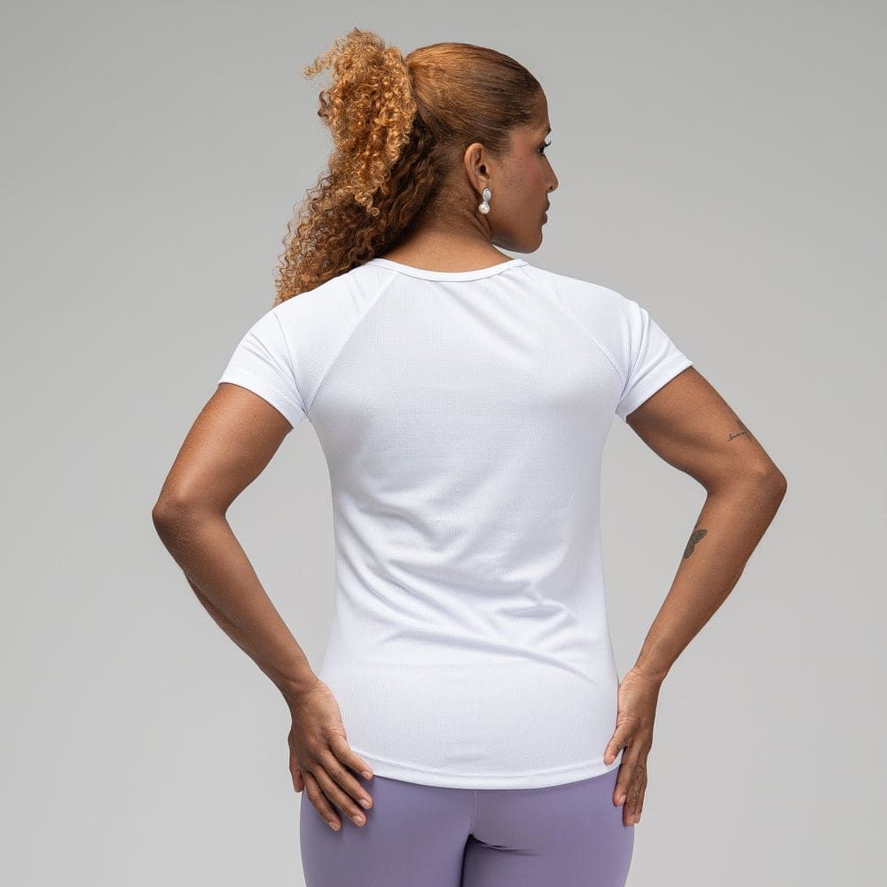 Camiseta Feminina Dry Fit New Lupus Branco — imagem 5