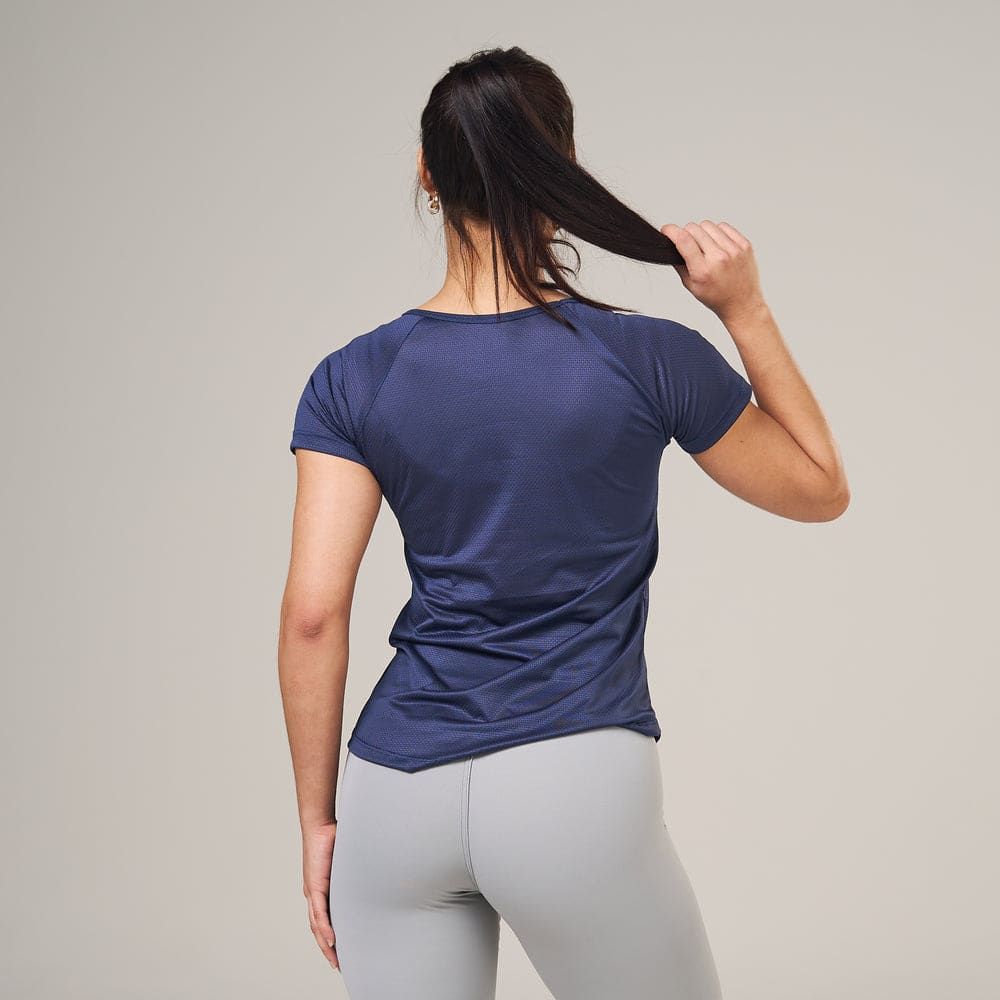 Camiseta Feminina Dry Fit New Lupus Marinho — imagem 5