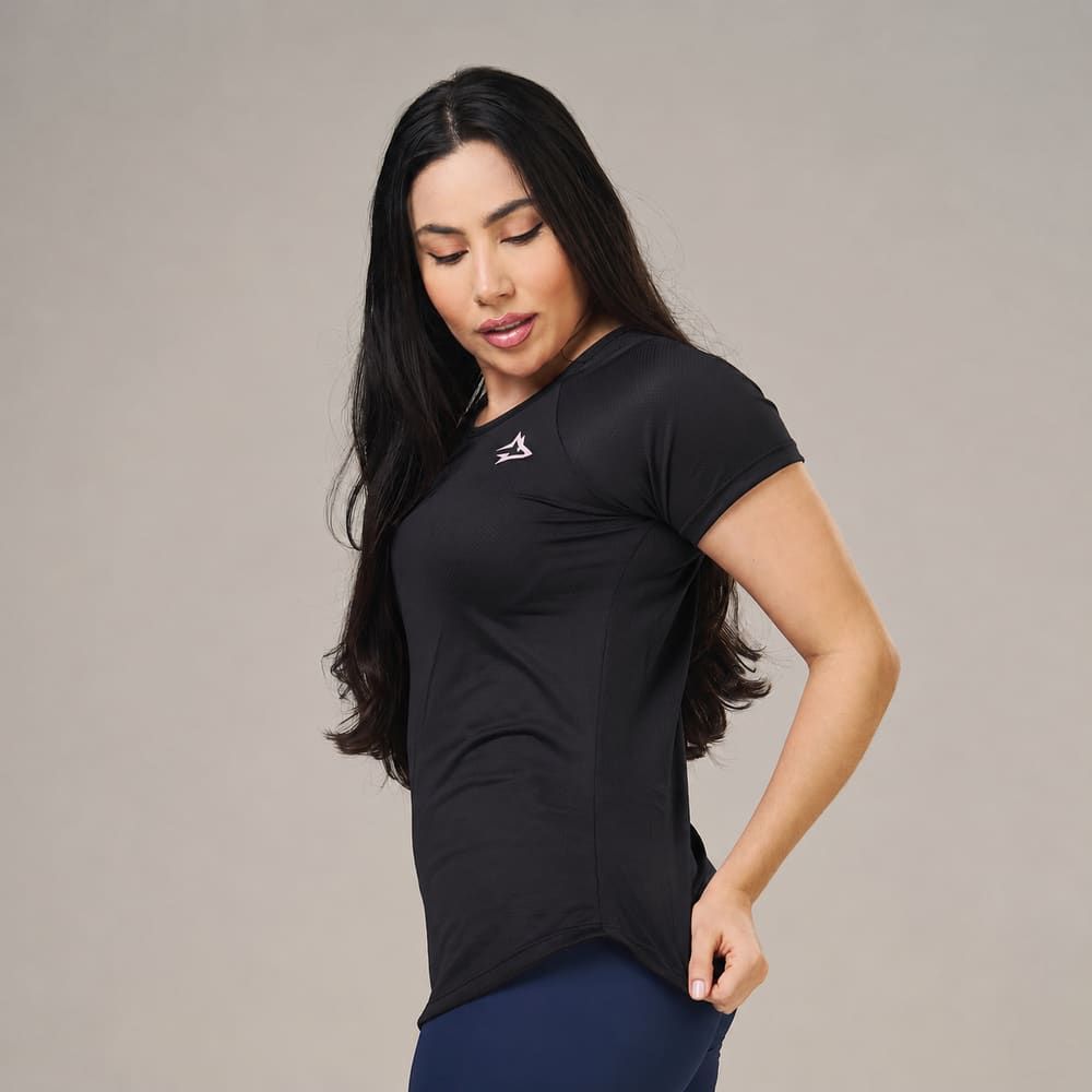 Camiseta Feminina Dry Fit New Lupus Preto — imagem 3