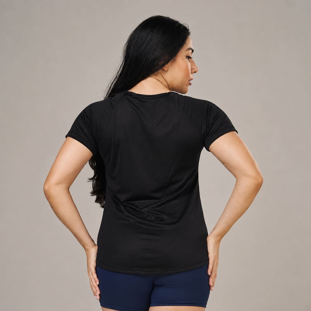 Camiseta Feminina Dry Fit New Lupus Preto — imagem 5