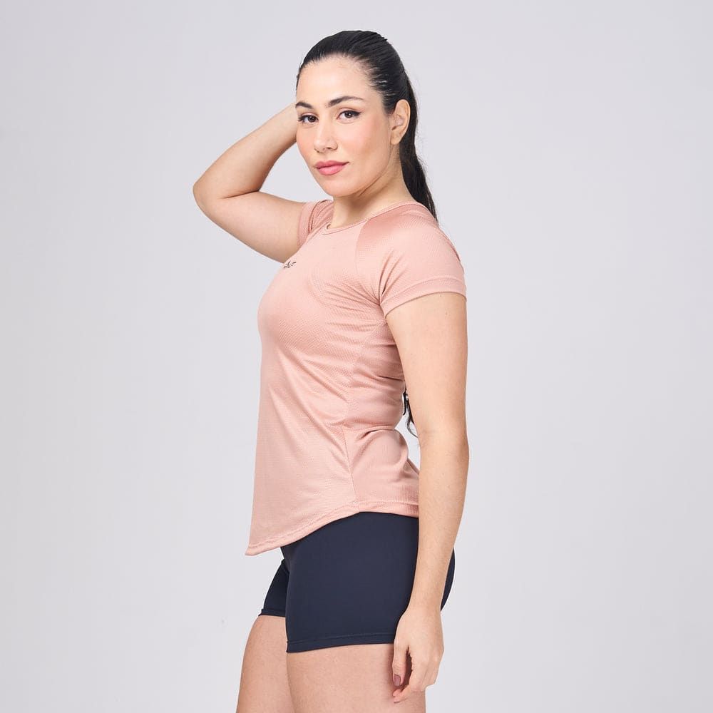 Camiseta Feminina Dry Fit New Tenacity Marrom Cappuccino — imagem 3