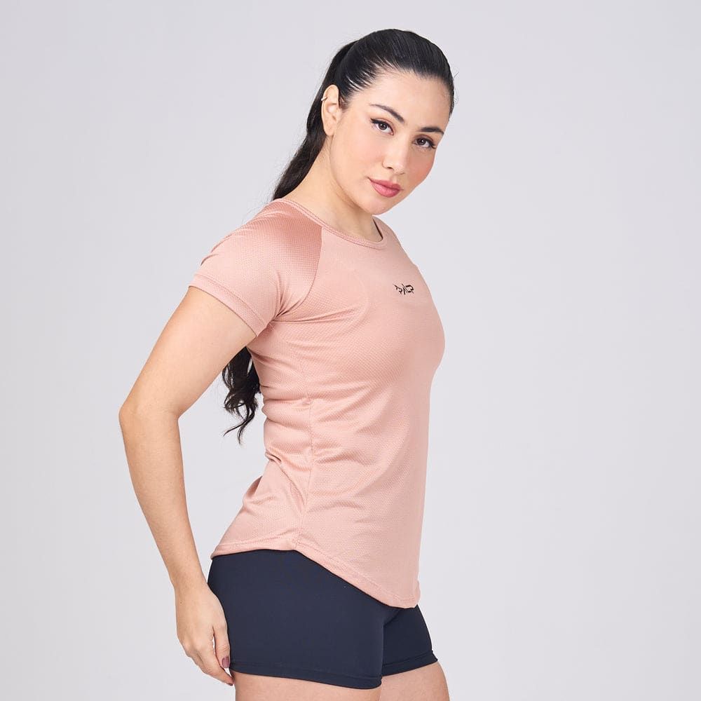 Camiseta Feminina Dry Fit New Tenacity Marrom Cappuccino — imagem 5