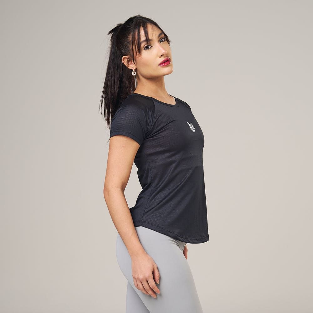 Camiseta Feminina Dry Fit Performance Black — imagem 3