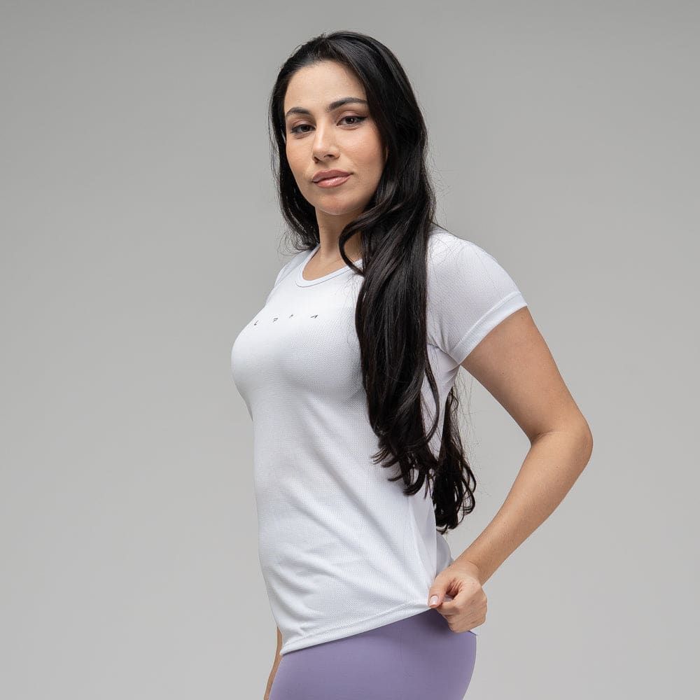 Camiseta Feminina Dry Fit Space Horizon Branco — imagem 3