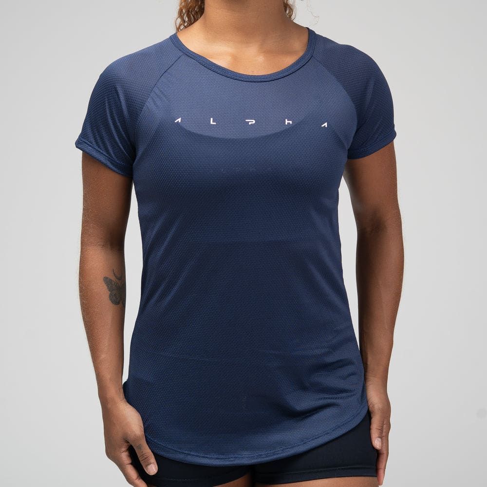 Camiseta Feminina Dry Fit Space Horizon Marinho — imagem 4