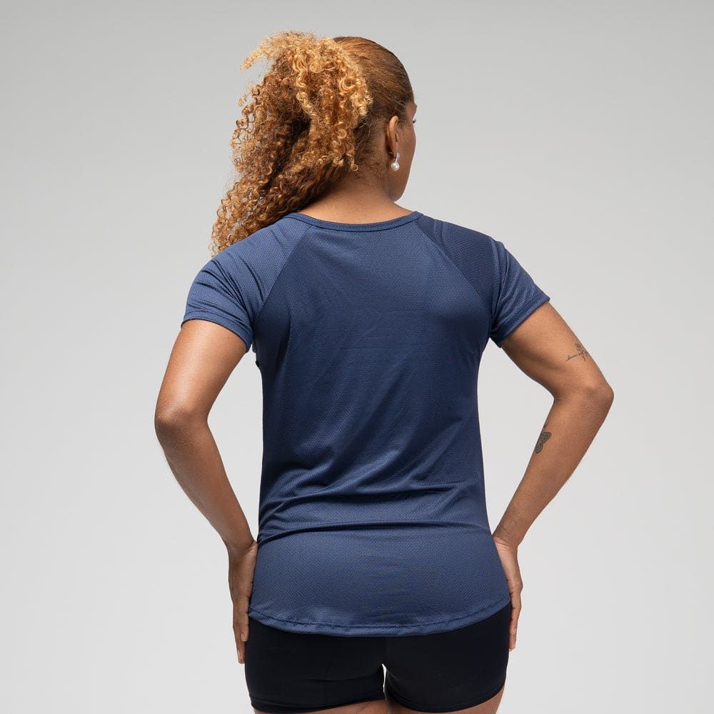Camiseta Feminina Dry Fit Space Horizon Marinho — imagem 5