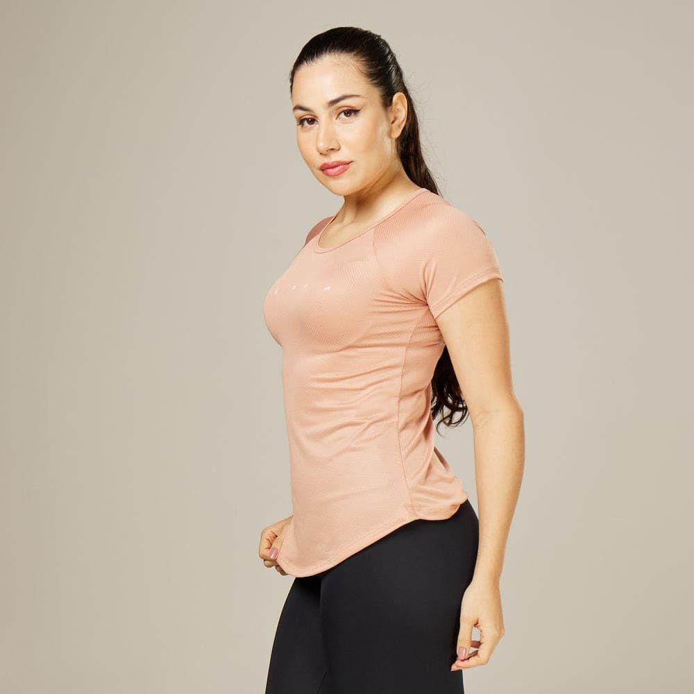 Camiseta Feminina Dry Fit Space Horizon Marrom Cappuccino — imagem 3