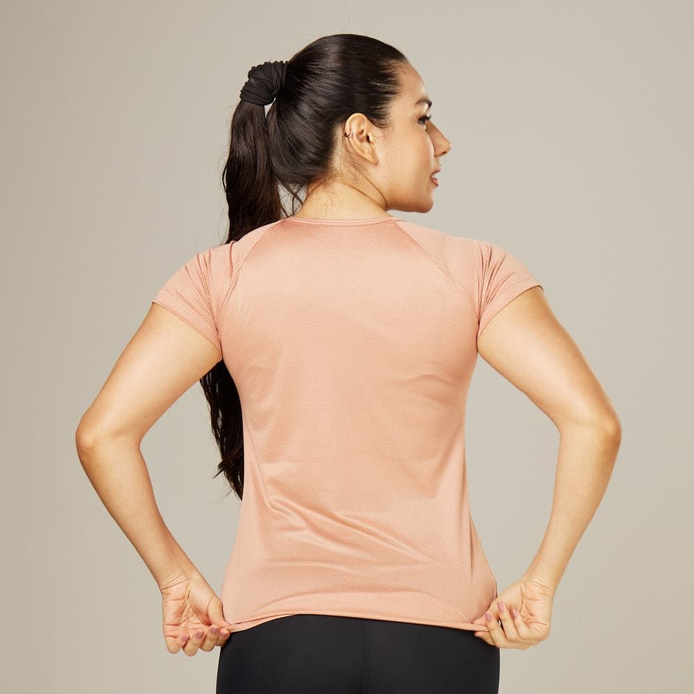 Camiseta Feminina Dry Fit Space Horizon Marrom Cappuccino — imagem 5