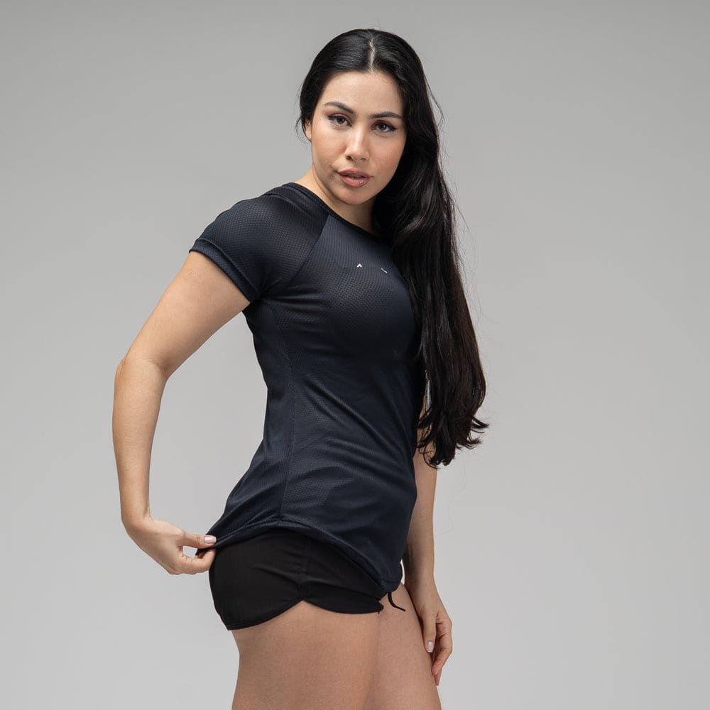 Camiseta Feminina Dry Fit Space Horizon Preto — imagem 3