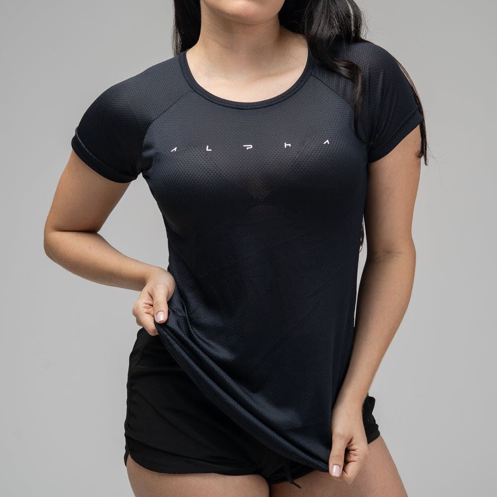 Camiseta Feminina Dry Fit Space Horizon Preto — imagem 4