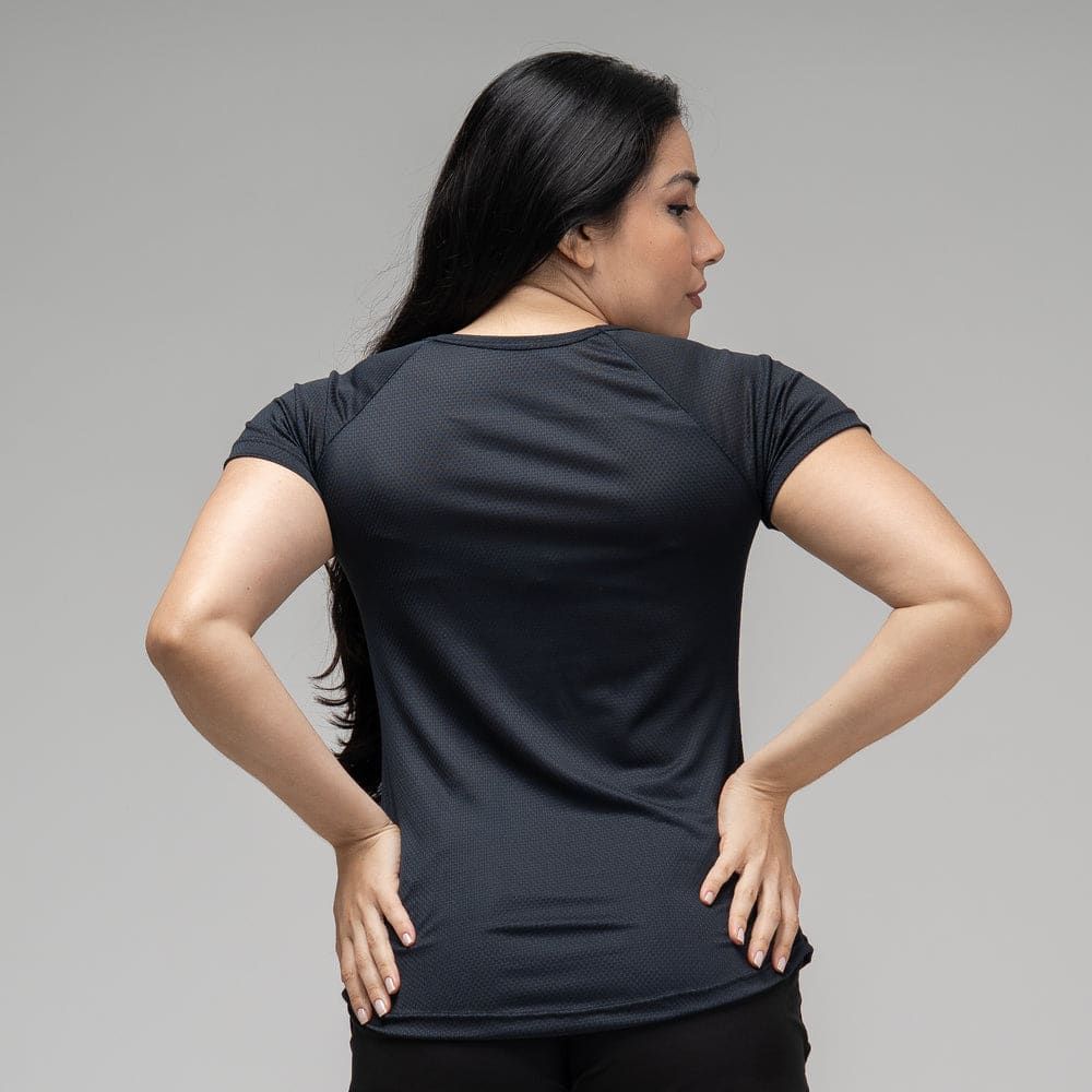 Camiseta Feminina Dry Fit Space Horizon Preto — imagem 5