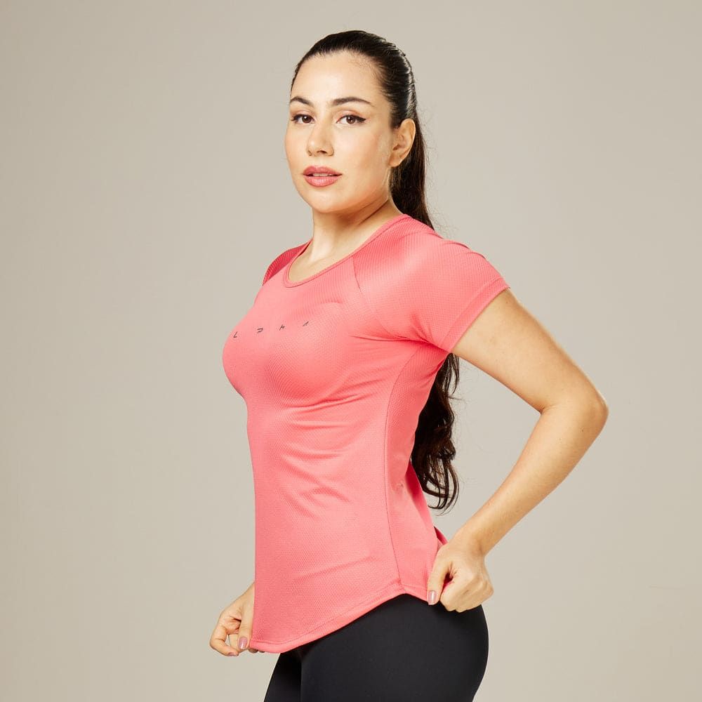 Camiseta Feminina Dry Fit Space Horizon Rosa Paraiso — imagem 3
