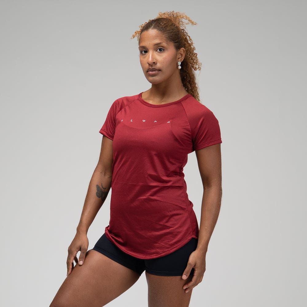 Camiseta Feminina Dry Fit Space Horizon Vermelho Biking — imagem 3