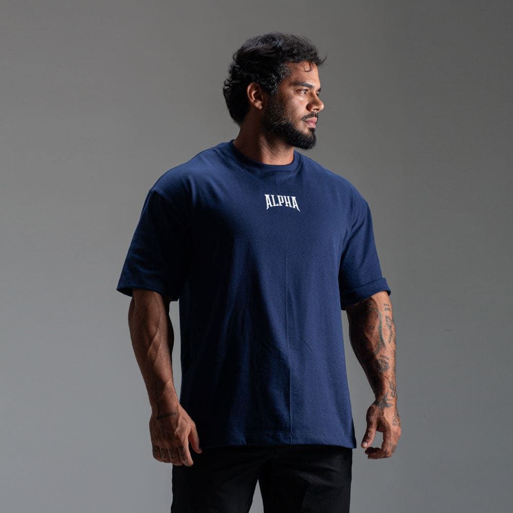 Camiseta Oversized Legacy Azul Marinho — imagem 4