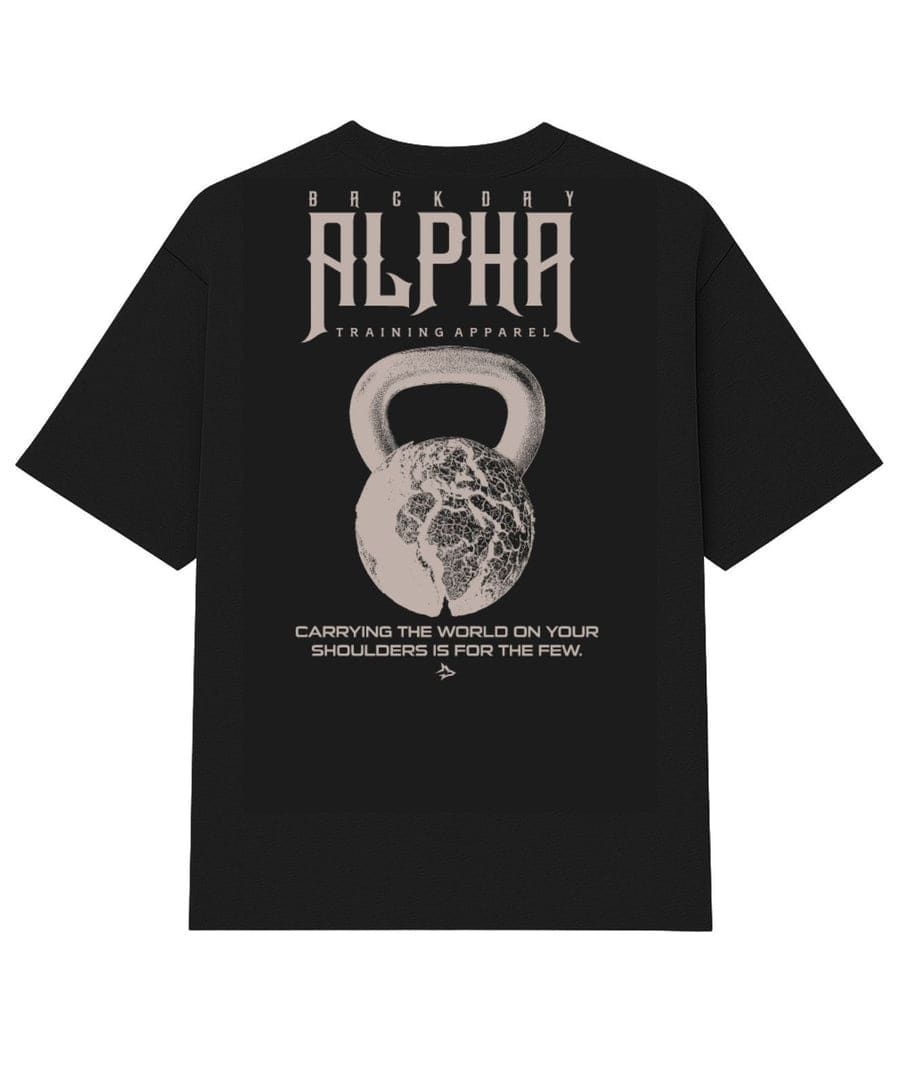 Camiseta Oversized Back Day Preto