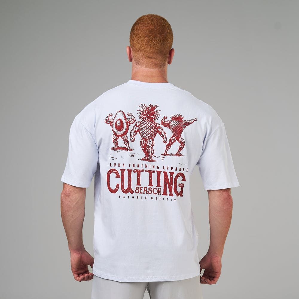 Camiseta Oversized Cutting Season Branco — imagem 3