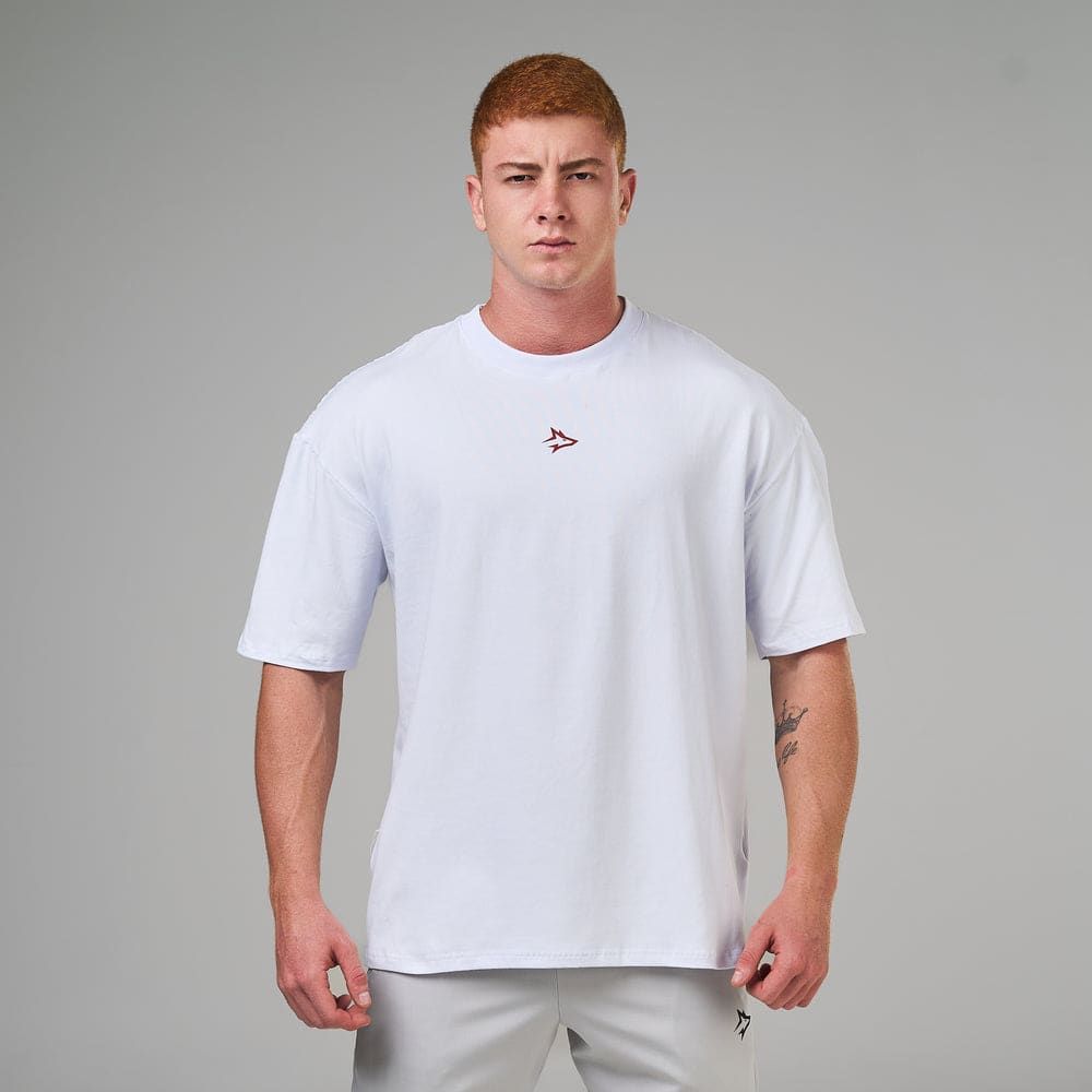 Camiseta Oversized Cutting Season Branco — imagem 4