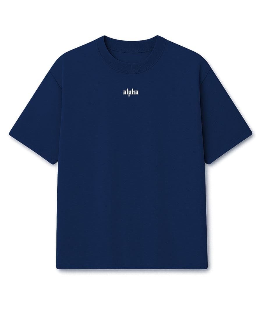 Camiseta Oversized Empire Azul Marinho