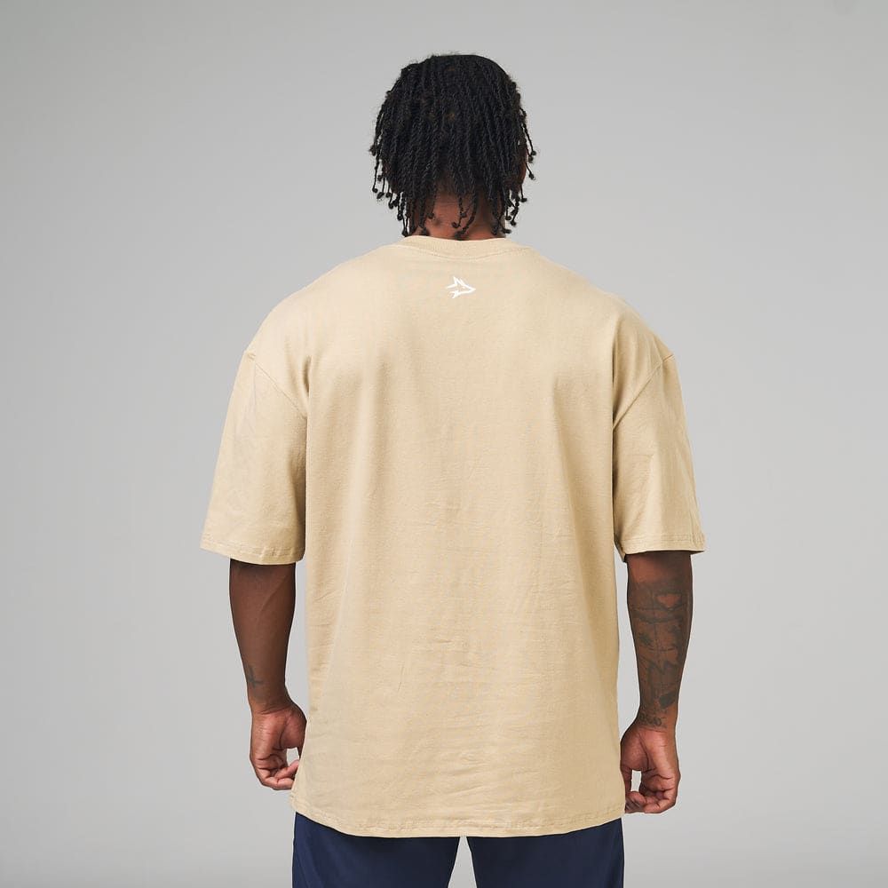 Camiseta Oversized Empire Bege Duna — imagem 5