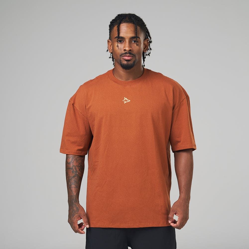Camiseta Oversized Hunter Marrom Telha — imagem 3