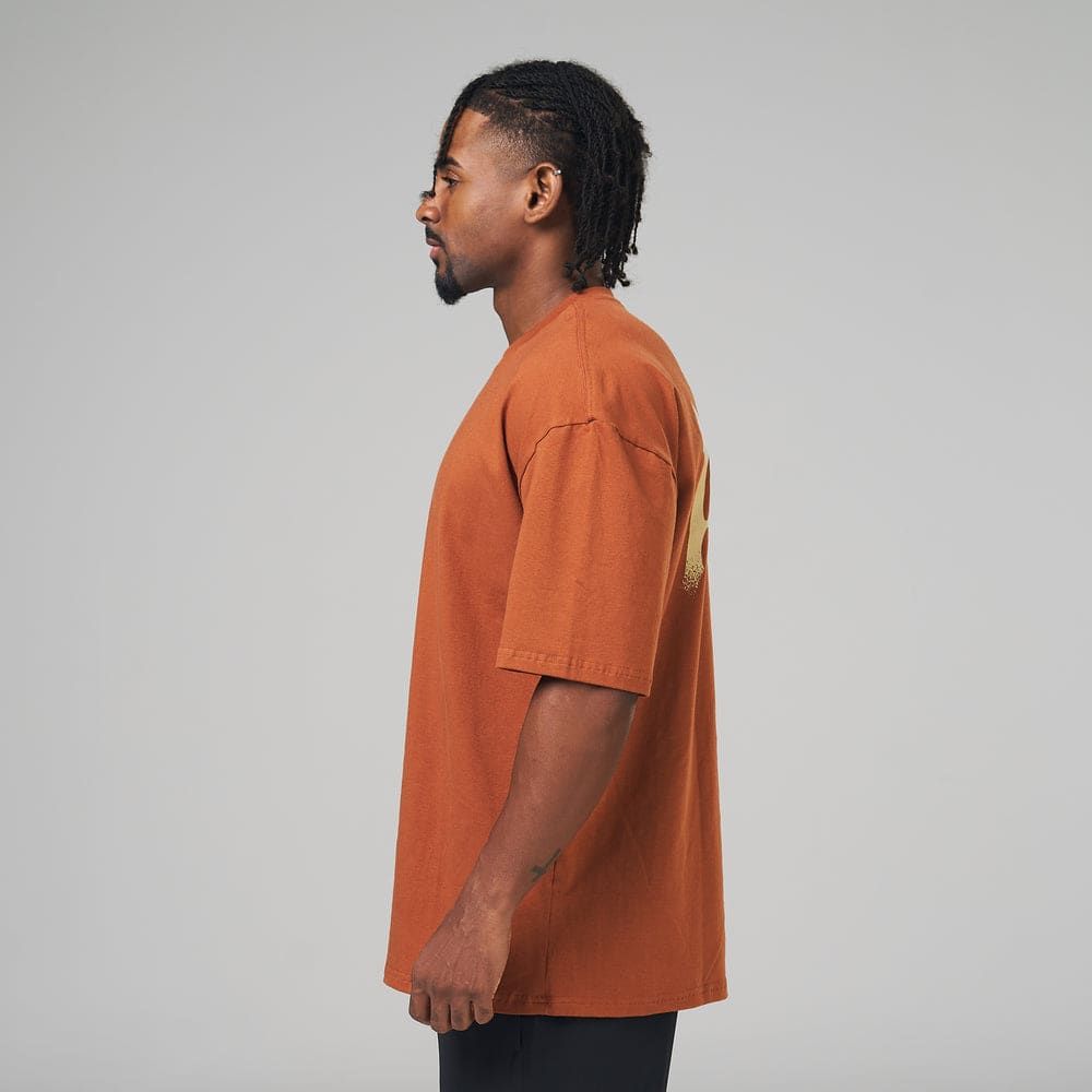 Camiseta Oversized Hunter Marrom Telha — imagem 5