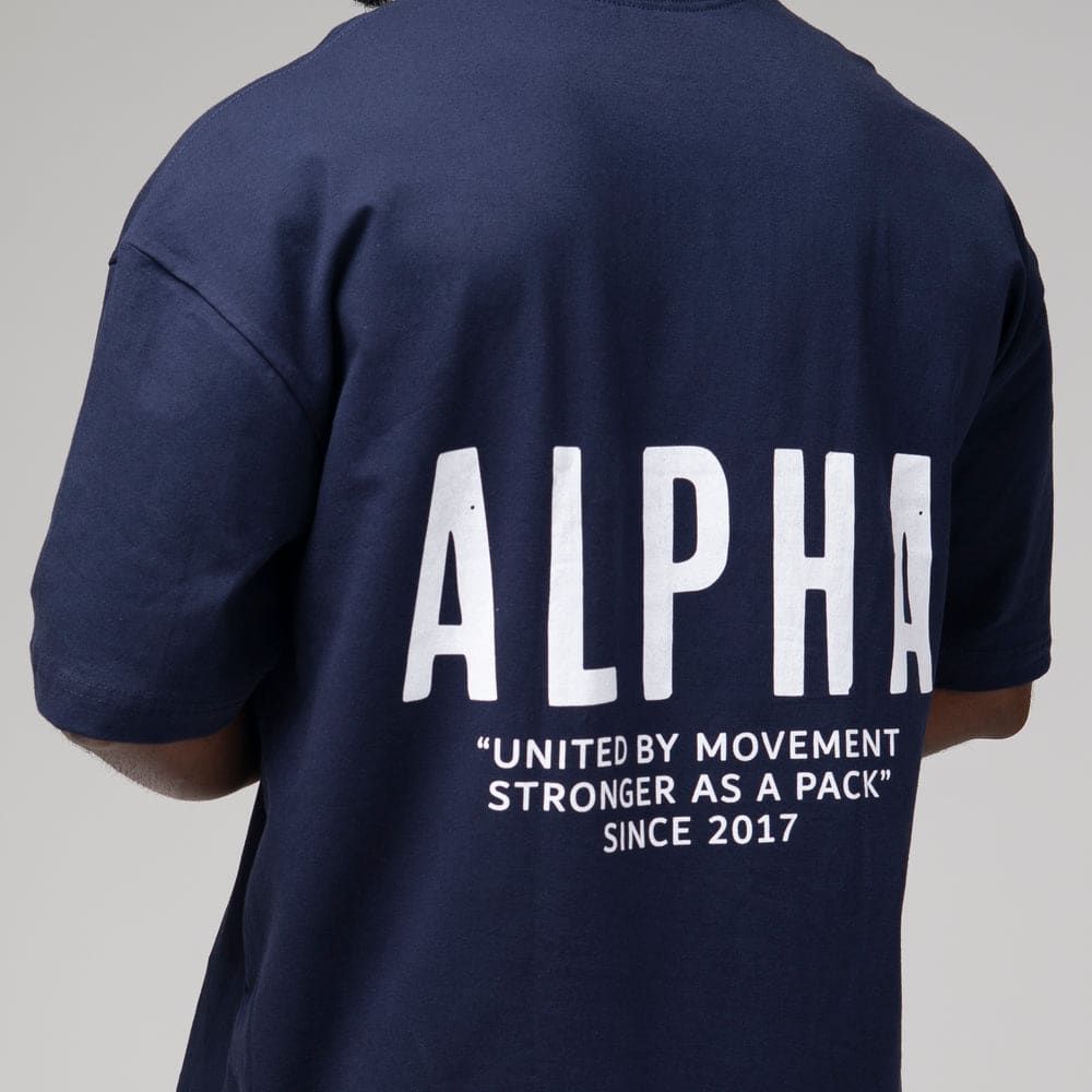 Camiseta Oversized Pack Club Azul Marinho — imagem 3