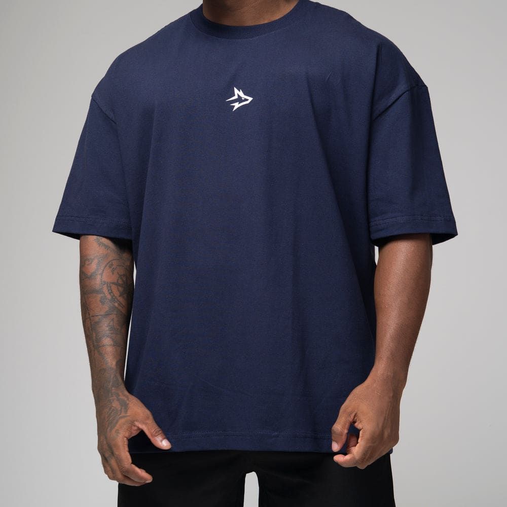 Camiseta Oversized Pack Club Azul Marinho — imagem 4