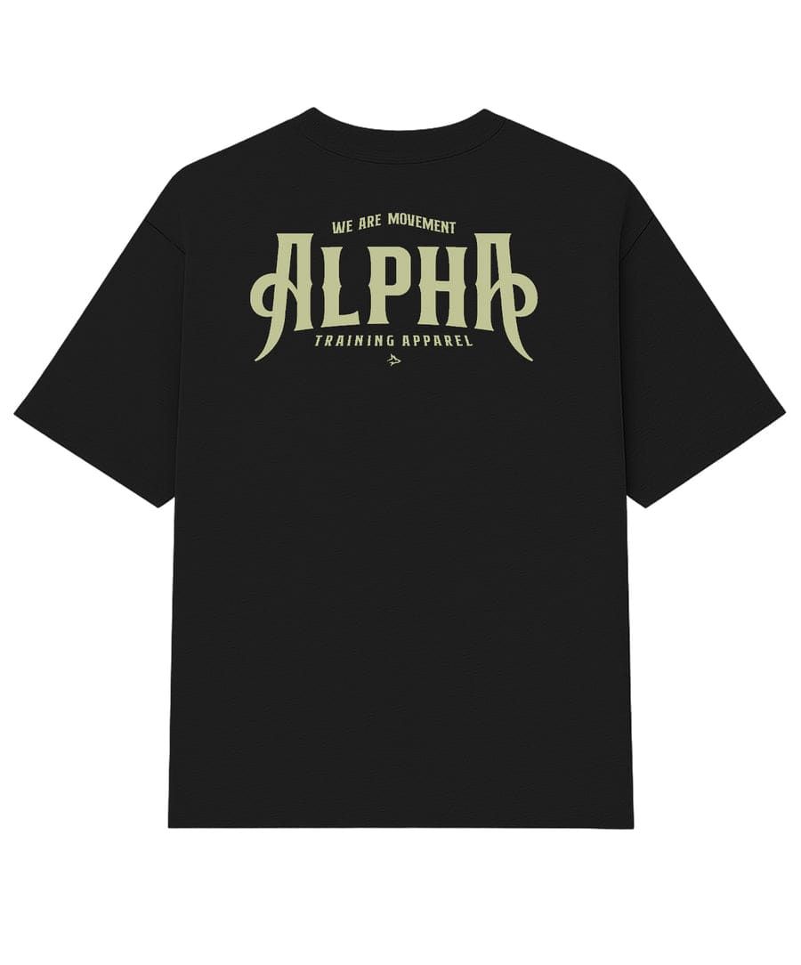 Camiseta Oversized Pillars Preto