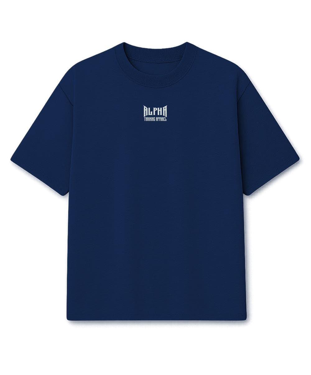 Camiseta Oversized Plate Azul Marinho — imagem 4