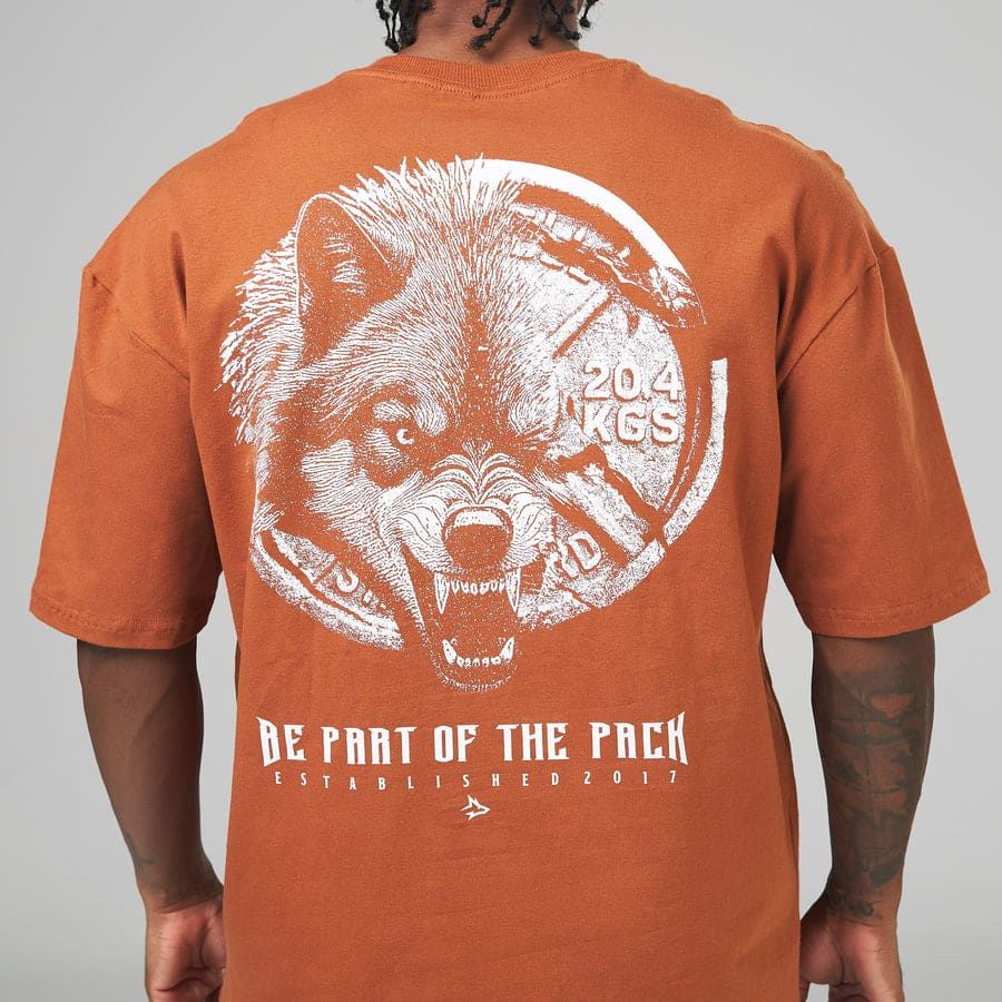 Camiseta Oversized Plate Marrom Telha