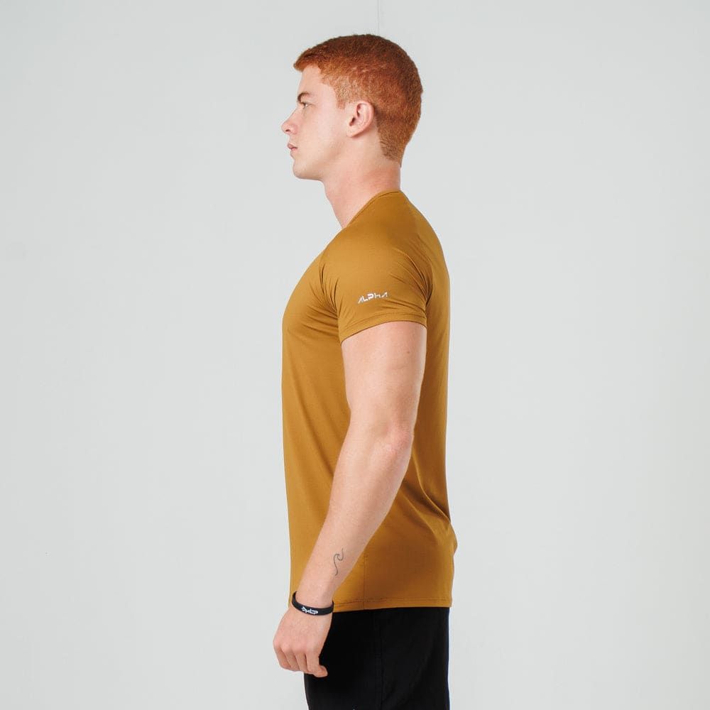Camiseta Poliamida Arm Fluid Âmbar — imagem 3