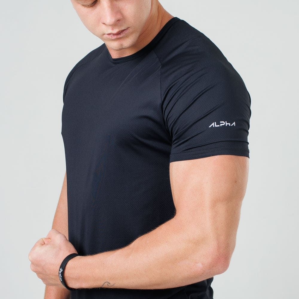 Camiseta Poliamida Arm Fluid Preto — imagem 4