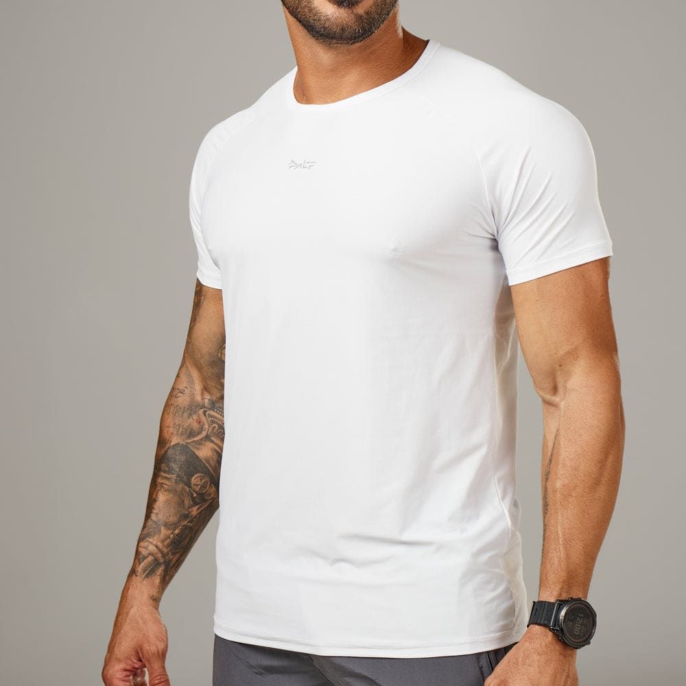 Camiseta Poliamida New Tenacity Branco — imagem 4