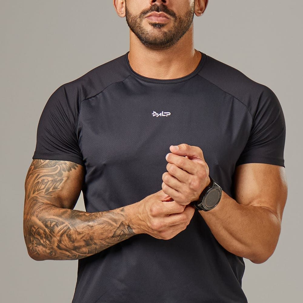 Camiseta Poliamida New Tenacity Preto — imagem 4