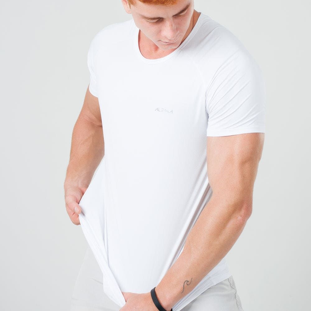Camiseta Poliamida Thermo Fluid Branco — imagem 4