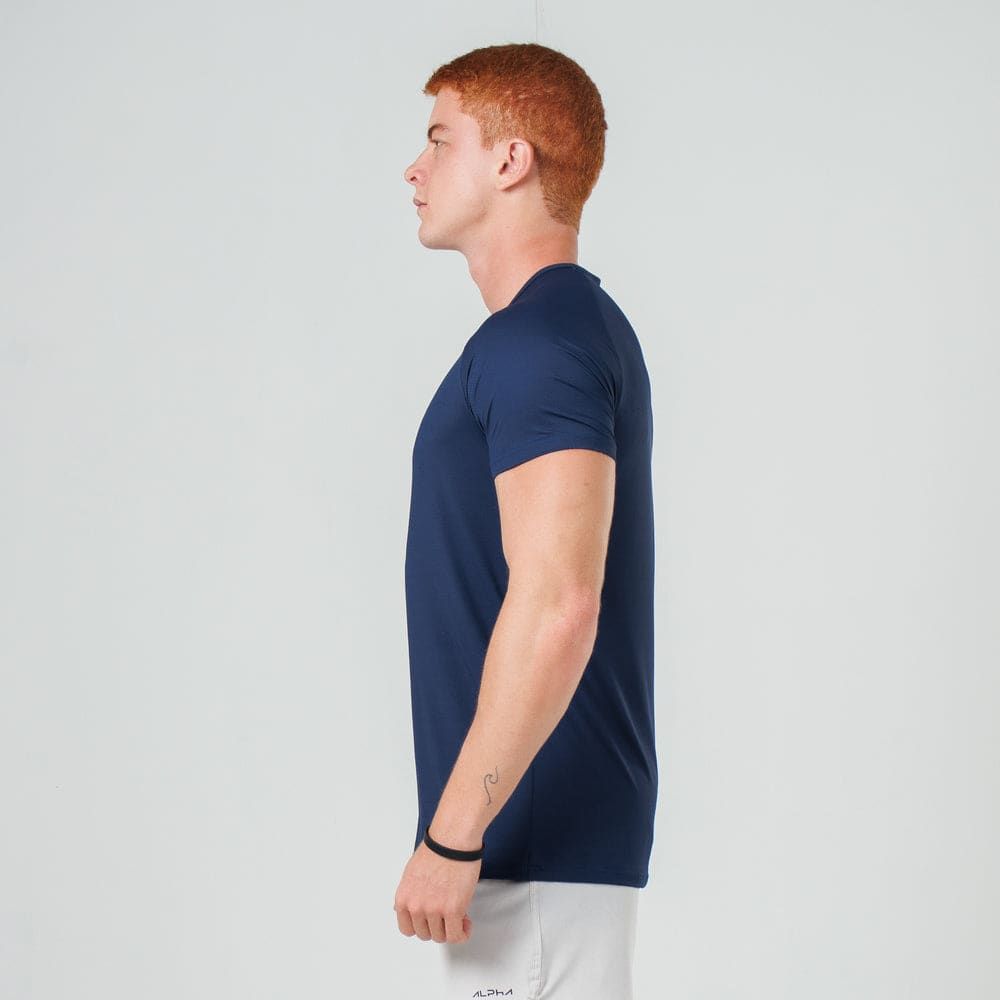 Camiseta Poliamida Thermo Fluid Marinho — imagem 3