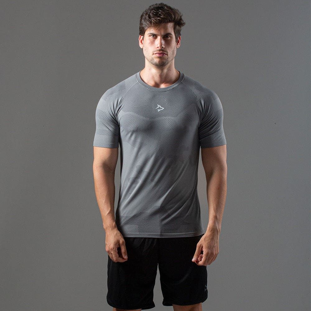 Camiseta Apex Dry Middle Lupus Cinza - Sem Costura — imagem 3
