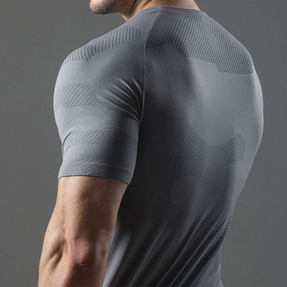 Camiseta Apex Dry Middle Lupus Cinza - Sem Costura — imagem 4