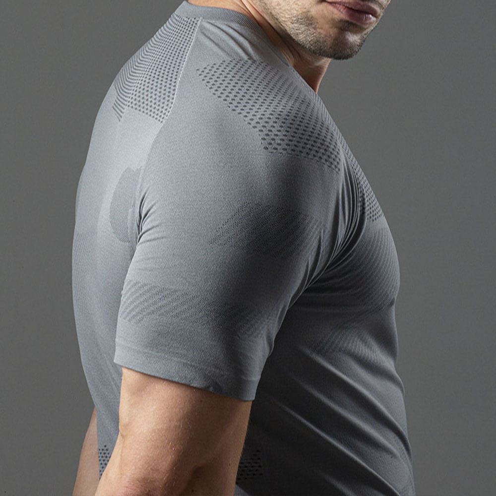 Camiseta Apex Dry Middle Lupus Cinza - Sem Costura — imagem 5