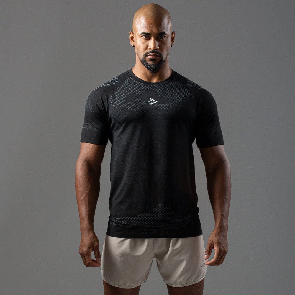 Camiseta Apex Dry Middle Lupus Preto - Sem Costura — imagem 3
