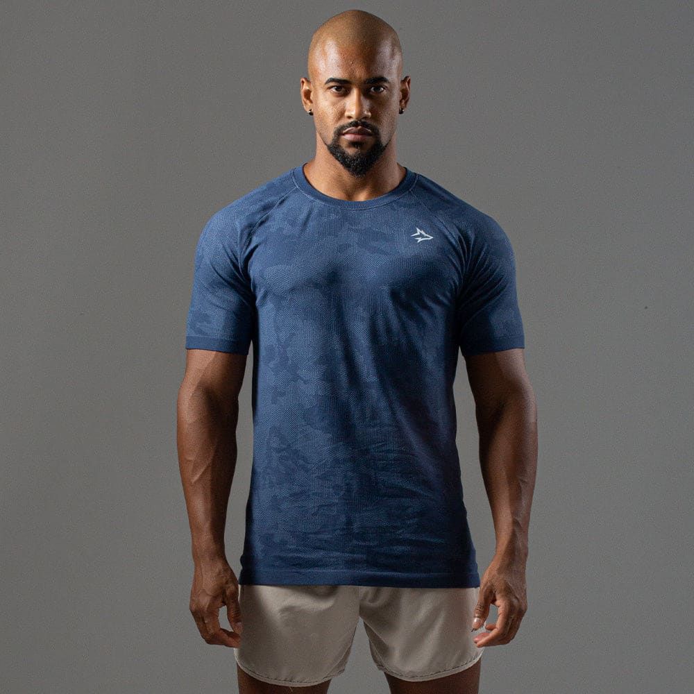 Camiseta Apex Dry New Lupus Marinho - Sem Costura — imagem 3