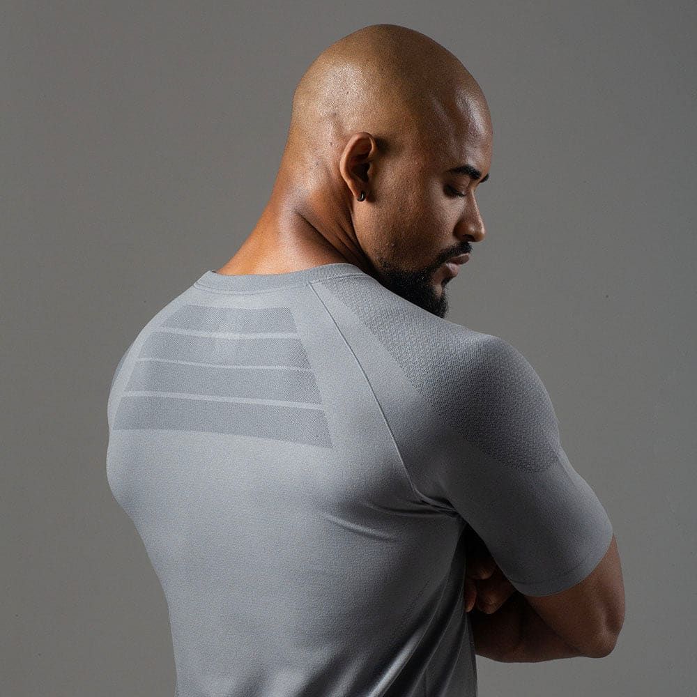 Camiseta Apex Dry New Tenacity Cinza - Sem Costura — imagem 4