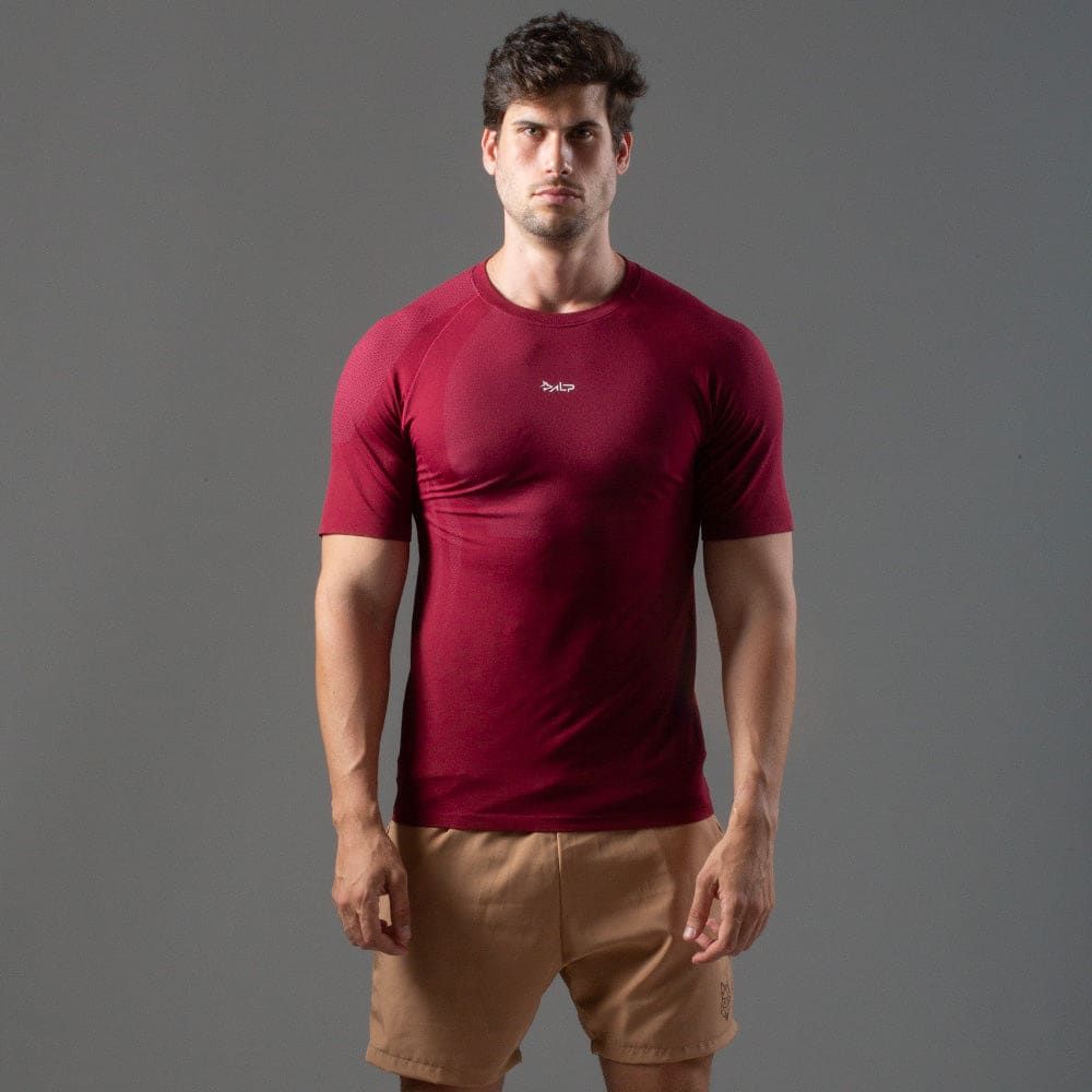Camiseta Apex Dry New Tenacity Vinho - Sem Costura — imagem 3