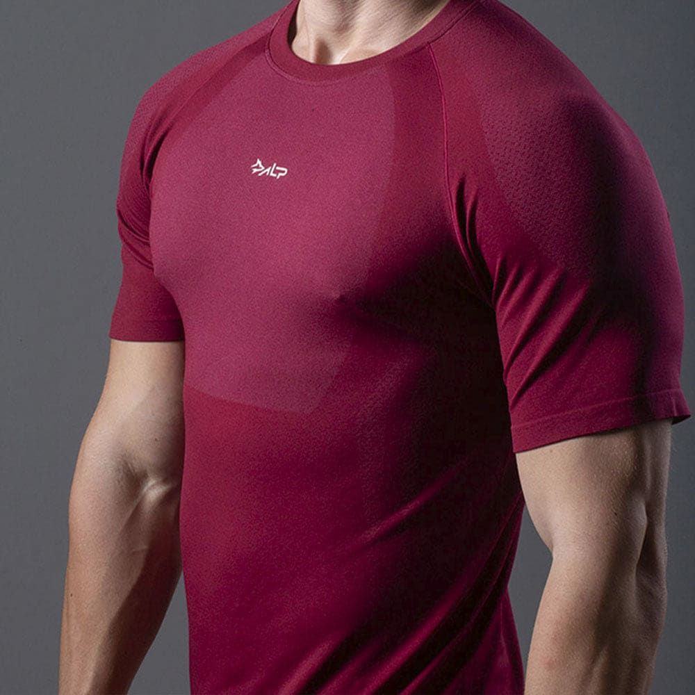 Camiseta Apex Dry New Tenacity Vinho - Sem Costura — imagem 4
