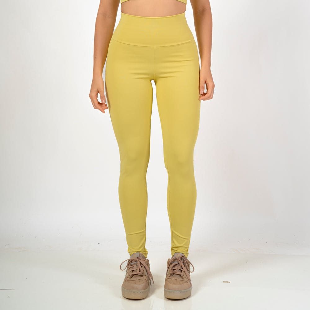 Conjunto Basic Feminino Top e Calça - New Horizon Amarelo Cítrico — imagem 4